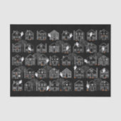 Halloween Haunted House Tissuepapier (Voorkant)