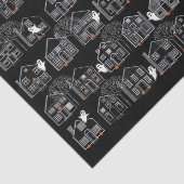 Halloween Haunted House Tissuepapier (Detail)