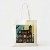 Halloween Haunted House Tote Bag (Voorkant)