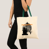 Halloween Haunted House Tote Bag (Voorkant (product))