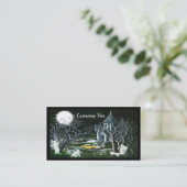 Halloween, haunted house,visitekaartje visitekaartje (Staand voorkant)