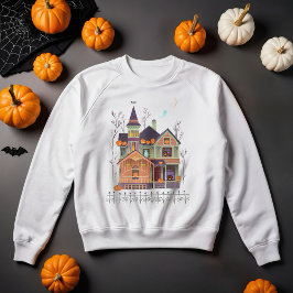 Halloween Haunted House White Trui