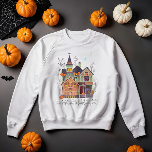 Halloween Haunted House White Trui