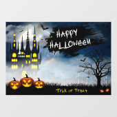 Halloween Haunted House Window Cling Raamsticker (Vel)