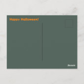 Halloween Haunted House Witch Briefkaart (Achterkant)
