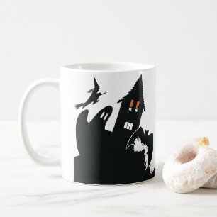 Halloween Haunted House Witch Ghost Bat Koffiemok