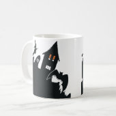 Halloween Haunted House Witch Ghost Bat Koffiemok (Voorkant links)