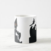 Halloween Haunted House Witch Ghost Bat Koffiemok (Center)