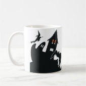 Halloween Haunted House Witch Ghost Bat Koffiemok (Links)