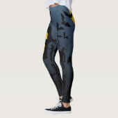 Halloween Haunted House Zombie Collage Leggings (Links)
