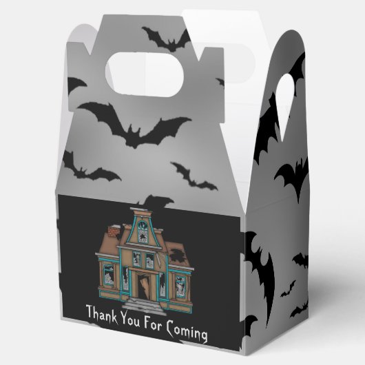 Halloween Haunted huis dank u partij gunst doos Bedankdoosjes (Geopend)