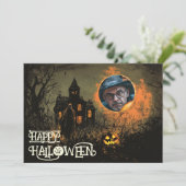 Halloween Haunted Manor of Mischief Kaart (Staand voorkant)