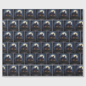 Halloween Haunted Mansion Cadeaupapier (Vlak)