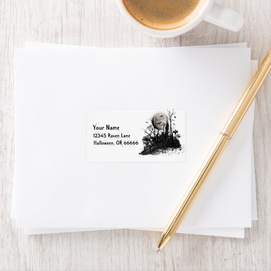 Halloween Haunted Mansion Etiket (Insitu)