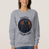 Halloween Haunted Mansion Happy Haunting Trui (Voorkant)