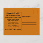 Halloween Haunted Mansion Kostuum Party Uitnodigin Feestdagenkaart (Achterkant)