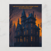 Halloween Haunted Mansion Kostuum Party Uitnodigin Feestdagenkaart (Voorkant)