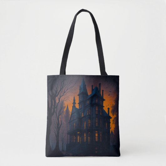 Halloween Haunted Mansion Tote Bag (Voorkant)