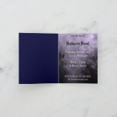 Halloween Haunted Paarse Sky Aangepaste Uitnodigin (Binnen)