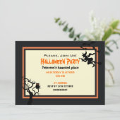 Halloween Haunted Place Party Invitation 5" x 7" Kaart (Staand voorkant)