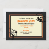Halloween Haunted Place Party Invitation 5" x 7" Kaart (Voorkant)