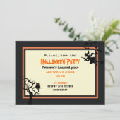 Halloween Haunted Place Party Invitation 5" x 7" Kaart (Staand voorkant)