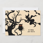 Halloween Haunted Place Party Invitation 5" x 7" Kaart (Achterkant)