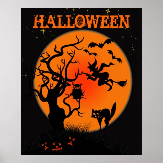 Halloween Haunted Place Poster (Voorkant)