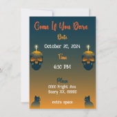 Halloween Haunted Pumpkin Patch Party Kaart (Achterkant)