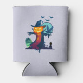 Halloween Haunted Scarecrow met vleermuizen en een Blikjeskoeler (Voorkant)