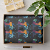 Halloween Haunted Scarecrow met vleermuizen en kip Tissuepapier (Geschenk)