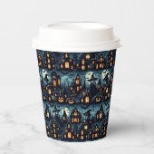 Halloween Haunted Scene Papieren Bekers (Voorkant)