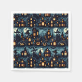 Halloween Haunted Scene Servet (Voorkant)