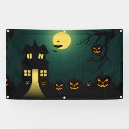 Halloween Haunted Scene Spandoek