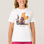 Halloween Haunted Scene T-shirt (Voorkant)