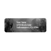 Halloween Haunted Sky Return Address Labels (Voorkant)