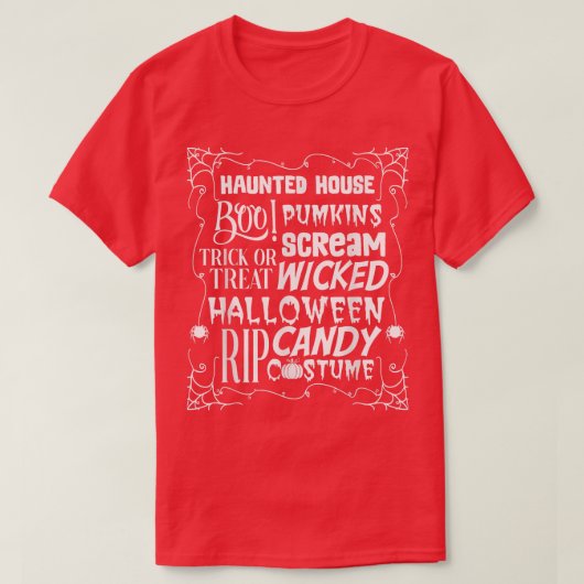 Halloween HauntedHouse Funny Scary Skeleton Gravey T-shirt (Design voorkant)