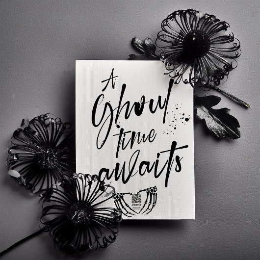 Halloween Hauntingly Mooie bruiloft opslaan datum Kaart