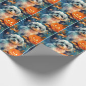 Halloween Havanese met pompoenen eng Cadeaupapier (Hoek)