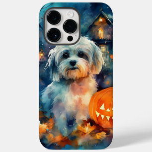 Halloween Havanese met pompoenen eng Case-Mate iPhone 14 Pro Max Hoesje