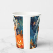Halloween Havanese met pompoenen eng Papieren Bekers (Rechts)