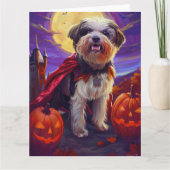 Halloween Havanese Vampire Pumpkins eng Kaart (Voorkant)