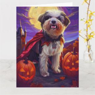 Halloween Havanese Vampire Pumpkins eng Kaart