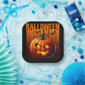 Halloween Havoc - Jacks & Bats Papieren Bordje (Feest)