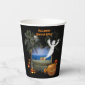 Halloween Hawaiian Style Papieren Bekers (Achterkant)
