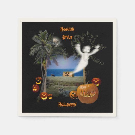 Halloween Hawaiian Style Servetten (Voorkant)