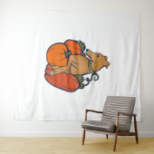 Halloween hazewindhond wandkleed (In Situ (horizontaal))