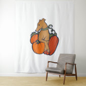 Halloween hazewindhond wandkleed (In situ)