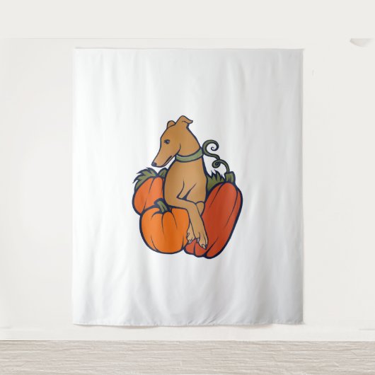 Halloween hazewindhond wandkleed (Voorkant)