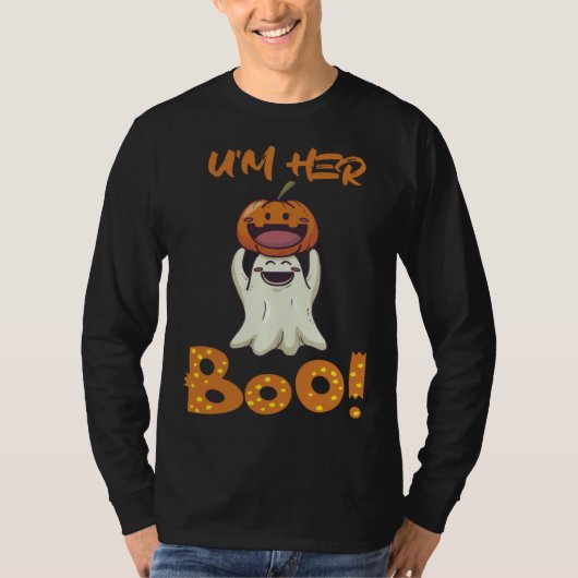 Halloween He U'm her Boo T-shirt (Voorkant)